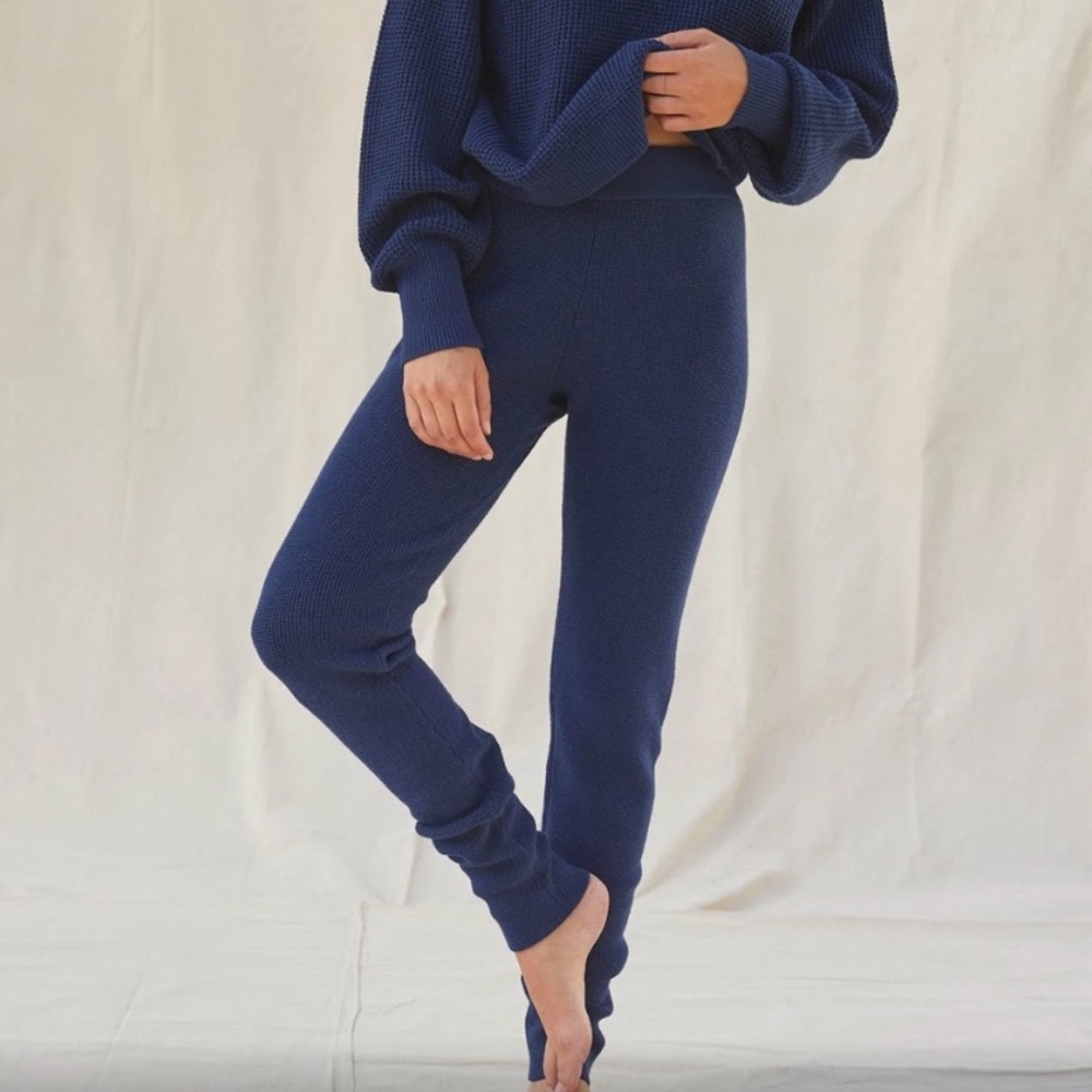 Lunya Deep Blue Knit Pajama bottoms